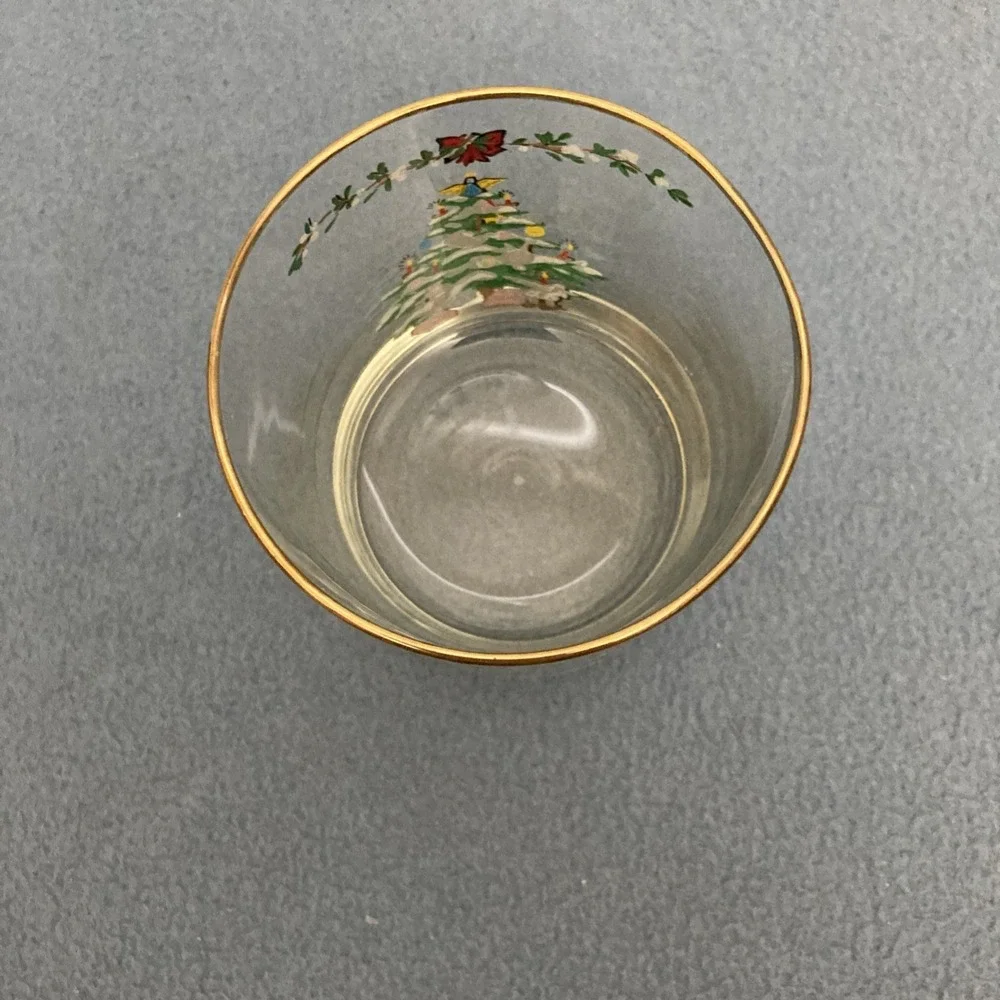 VTG Holiday by Montgomery‎ Wards Christmas Tree Old Fashion Glasses - Set of 4